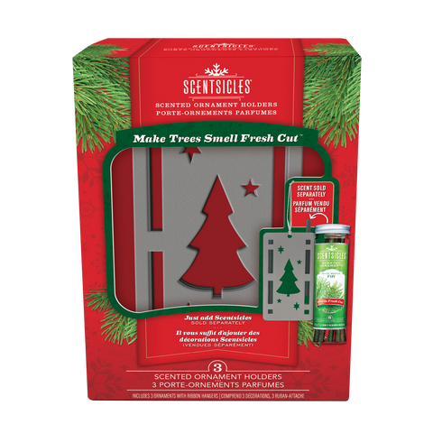 Scentsicles Decorative Scented Ornament Holder, Set of 3, Sticks Sold Separately