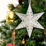 Scentsicles Scented Decorative Ornament, White Winter Fir, Metal White Star, Refillable with Star-Shaped Scents, Refills Sold Separately