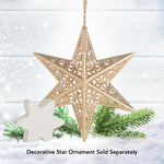 Scentsicles Scented Decorative Ornament, White Winter Fir, Metal Gold Star, Refillable with Star-Shaped Scents, Refills Sold Separately