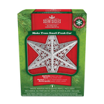 Scentsicles Scented Decorative Ornament, White Winter Fir, Metal White Star, Refillable with Star-Shaped Scents, Refills Sold Separately