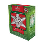 Scentsicles Scented Decorative Ornament, White Winter Fir, Metal White Star, Refillable with Star-Shaped Scents, Refills Sold Separately