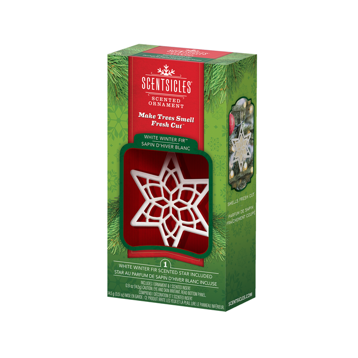 Scented Decorative Ornament, Star-Shaped Fragrance-Infused, Recyclable Paper Pulp and Reusable Ornament, 30 Days of Fragrance