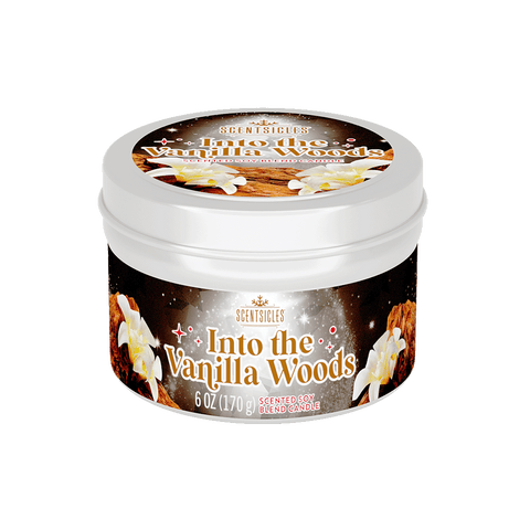 Scentsicles, 6oz Candle Tin, Into the Vanilla Woods