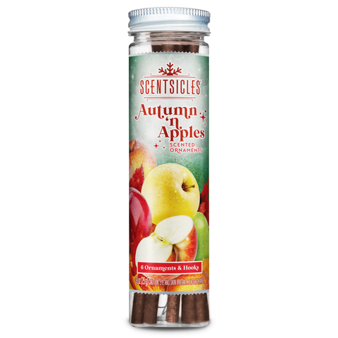 Scentsicles Scented Ornament Sticks, Autumn 'n Apples, 6ct Bottle