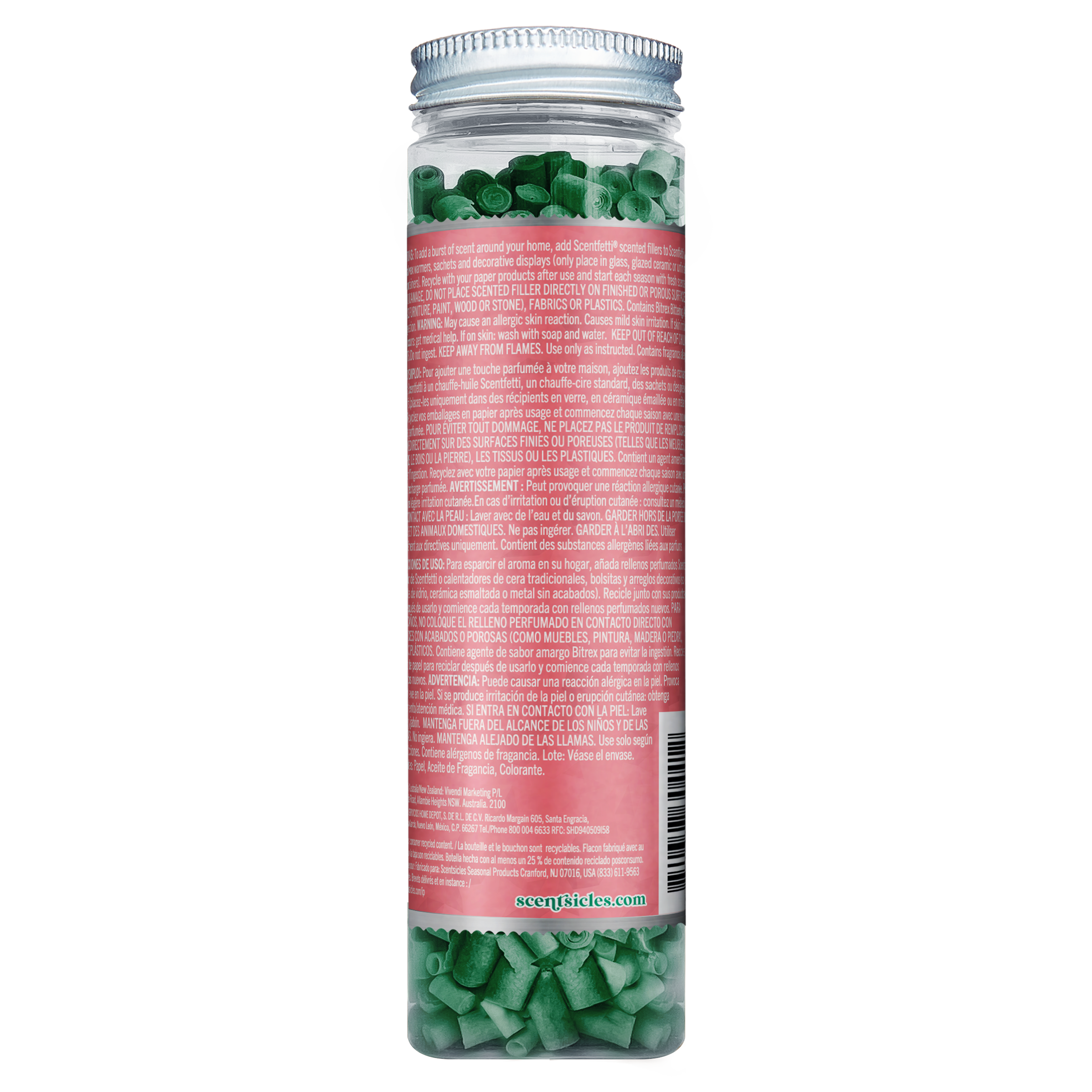 Scentsicles Scentfetti Scented Paper Filler, Lemons & Lilies, 125g Bottle