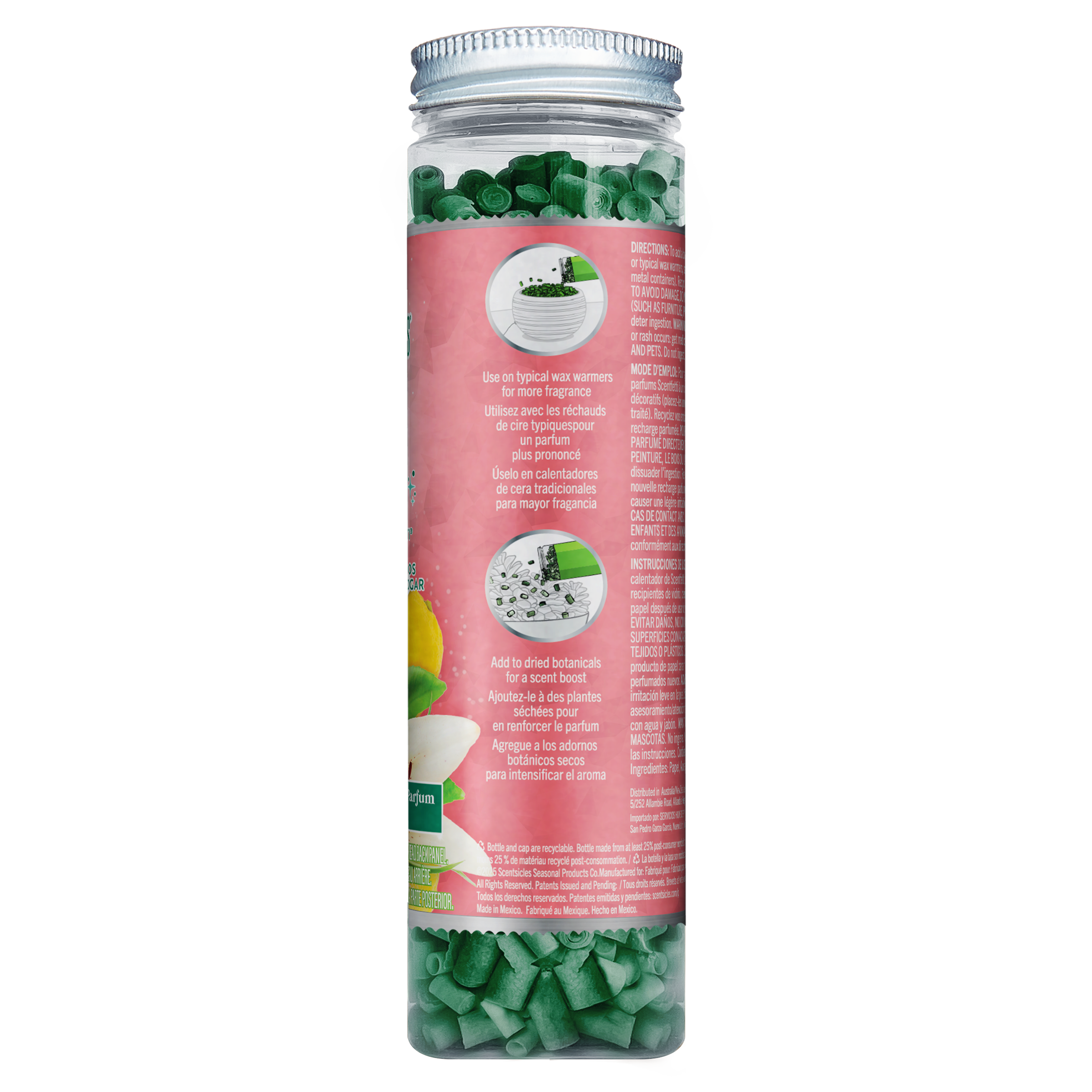 Scentsicles Scentfetti Scented Paper Filler, Lemons & Lilies, 125g Bottle