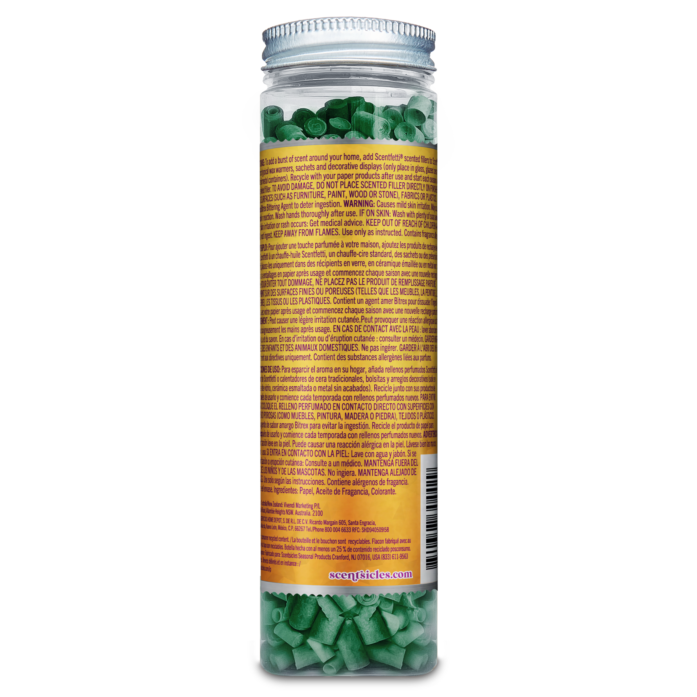 Scentsicles Scentfetti Scented Paper Filler, Sun-Soaked Lavender, 125g Bottle