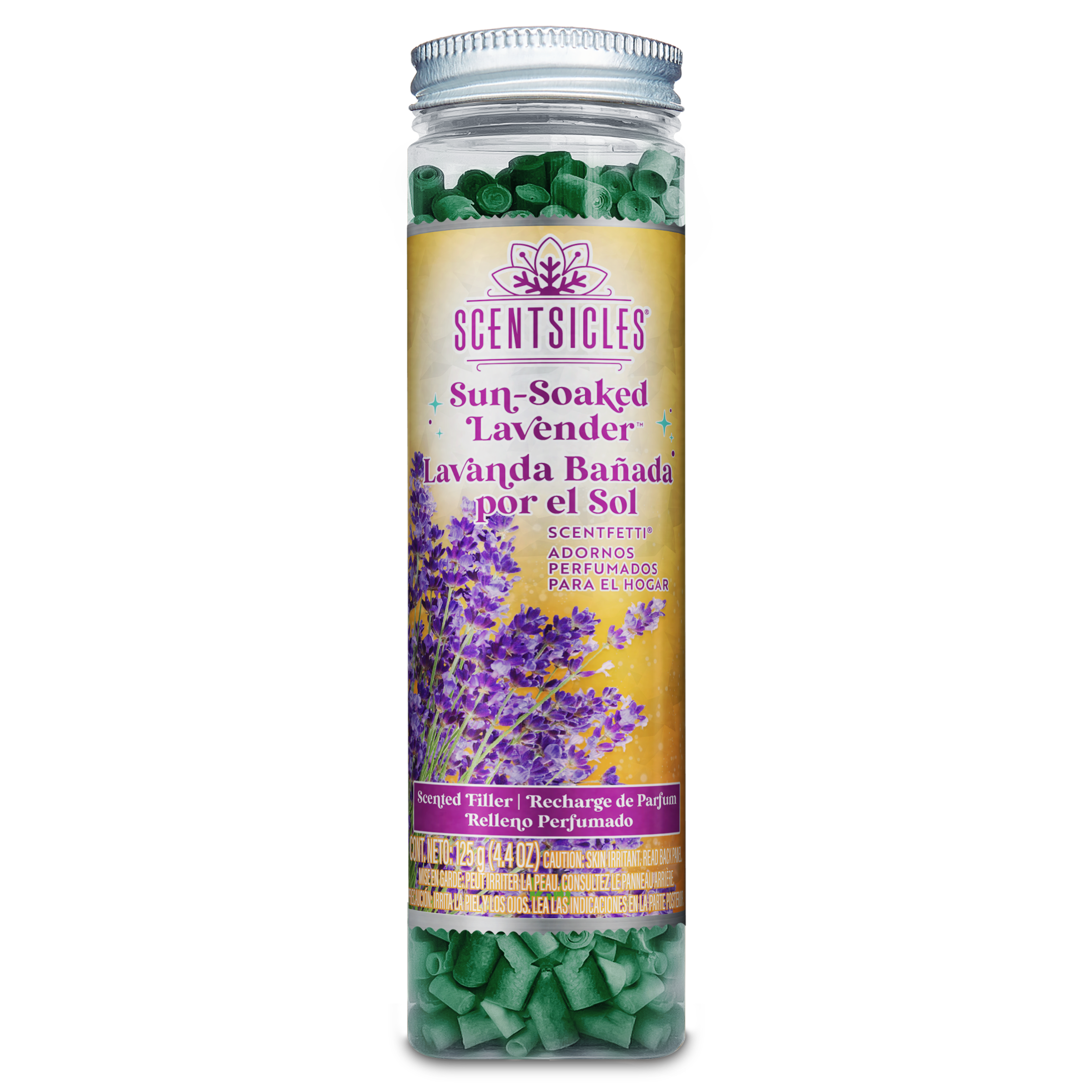 Scentsicles Scentfetti Scented Paper Filler, Sun-Soaked Lavender, 125g Bottle