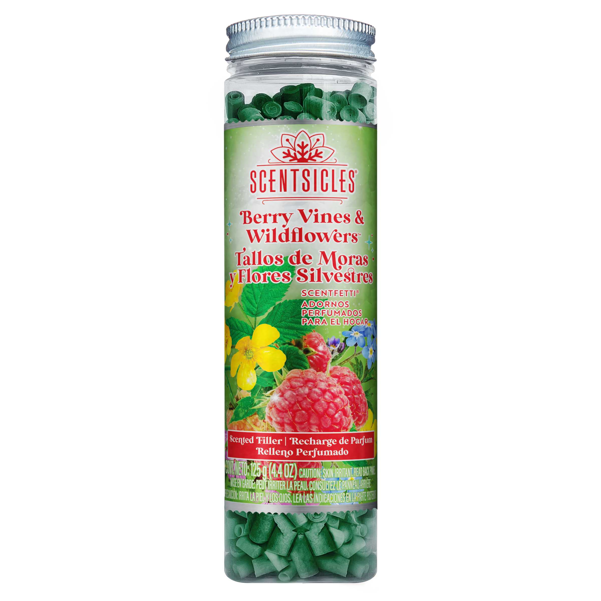 Scentsicles Scentfetti Scented Paper Filler, Berry Vine & Wildflowers, 125g Bottle
