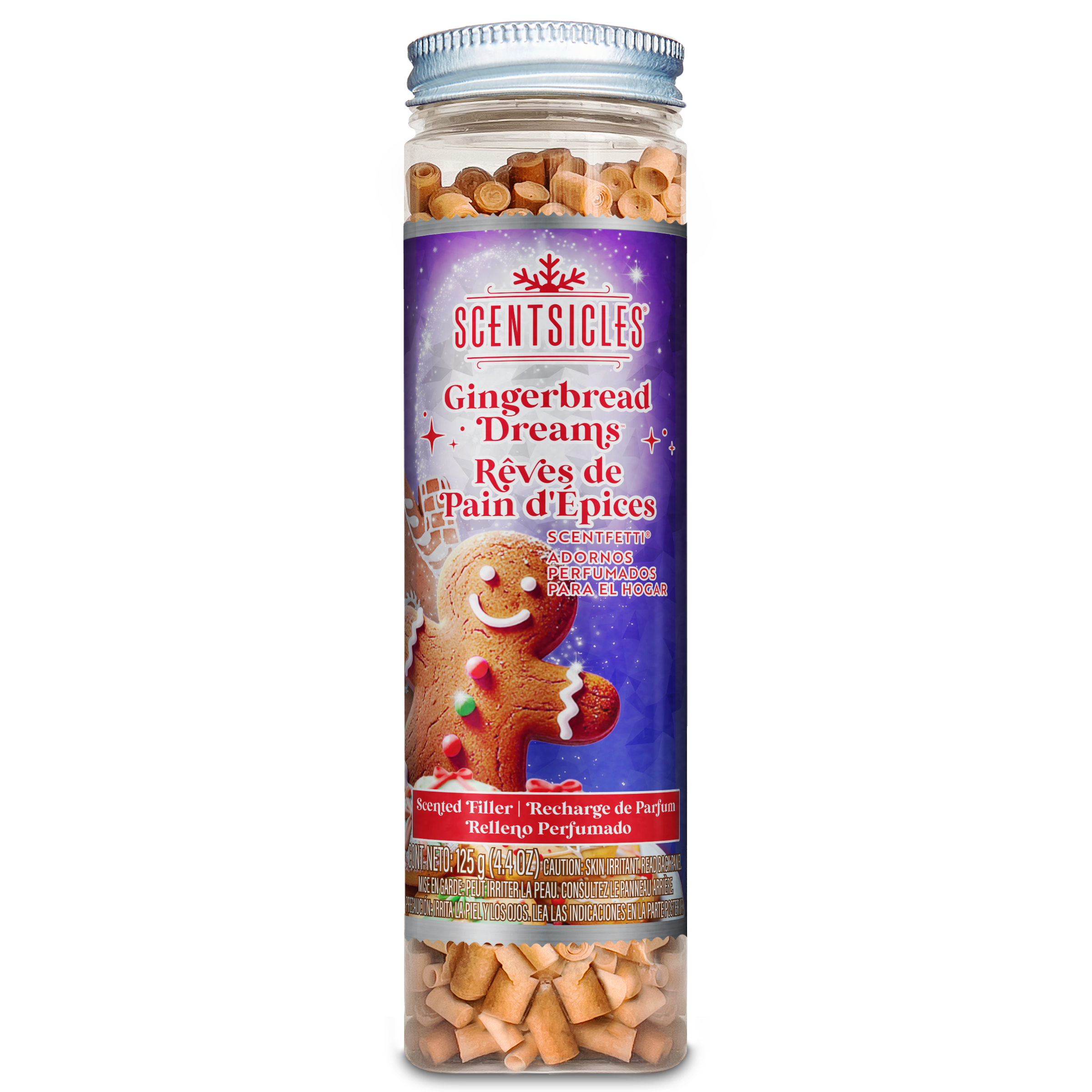Scentsicles Scentfetti Scented Paper Filler, Gingerbread Dreams, 125g Bottle