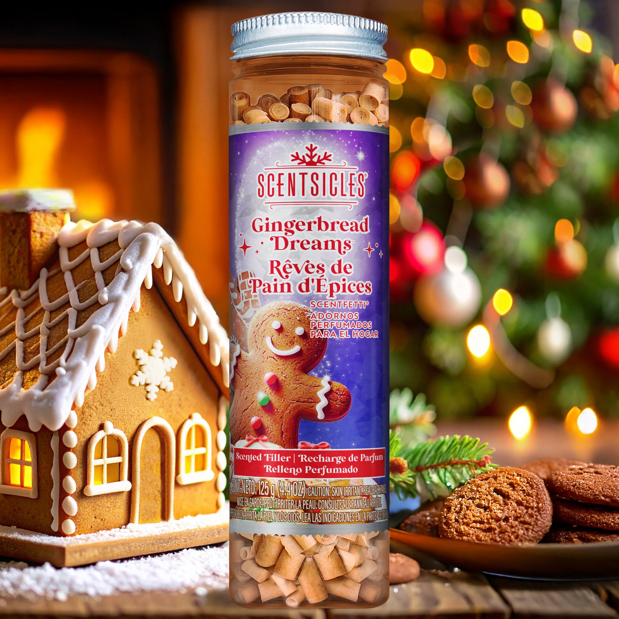 Scentsicles Scentfetti Scented Paper Filler, Gingerbread Dreams, 125g Bottle