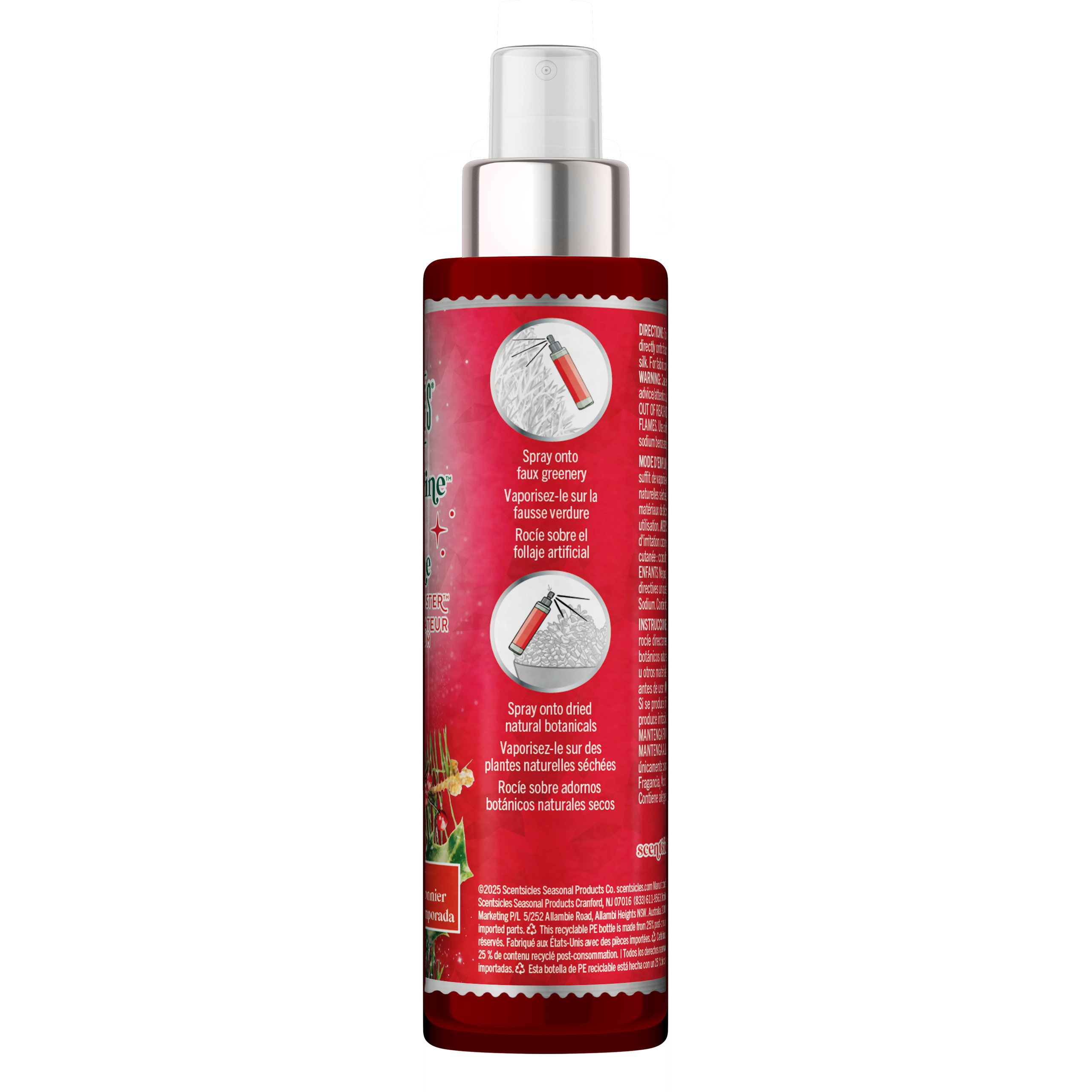 Scentsicles Scent Mister Scented Spray, Snowberry Pine, 4oz