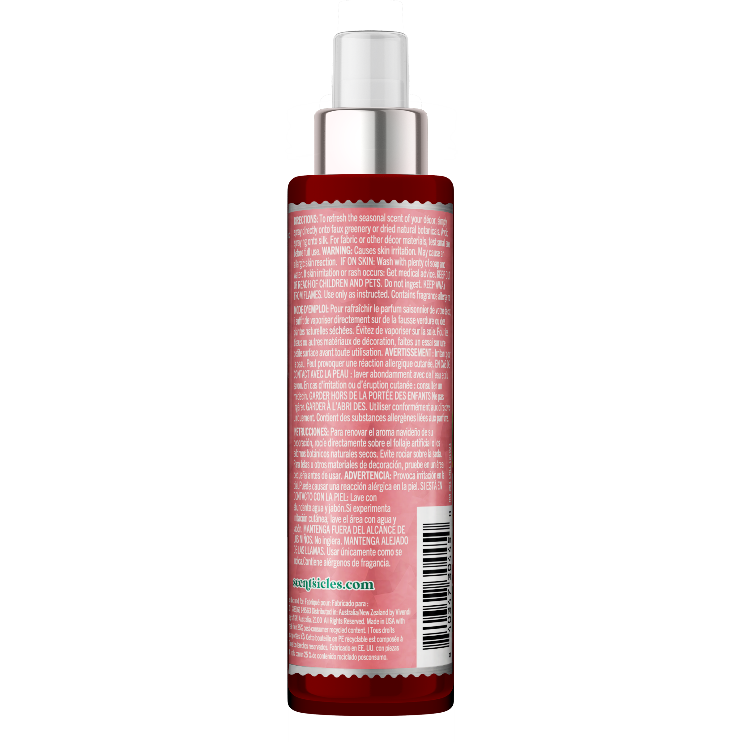 Scentsicles Scent Mister Scented Spray, Lemon n Lilies, 4oz
