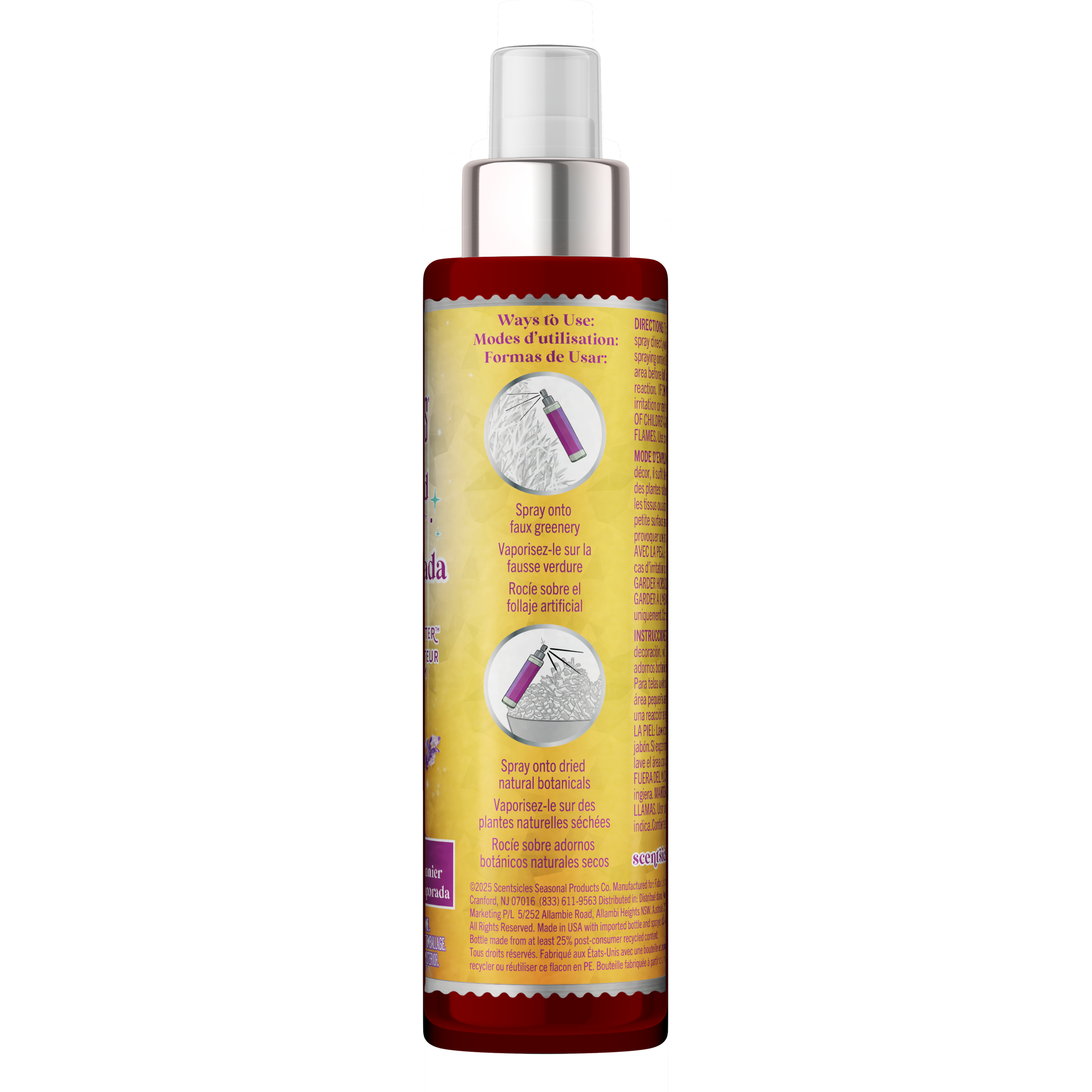 Scentsicles Scent Mister Scented Spray, Sun Soaked Lavender, 4oz