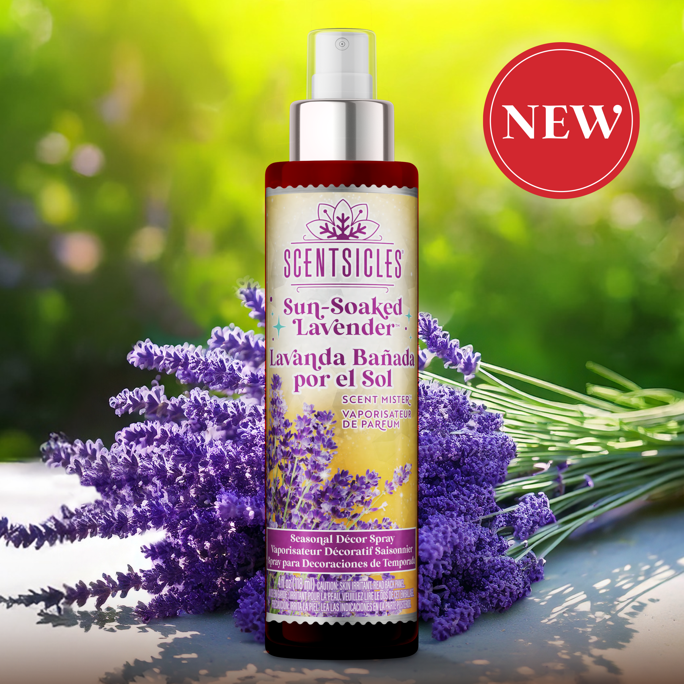 Scentsicles Scent Mister Scented Spray, Sun Soaked Lavender, 4oz