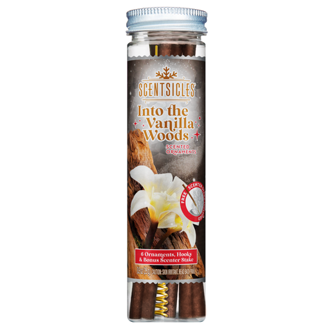 Scentsicles Scented Ornament Sticks, Into the Vanilla Woods, 6ct Bottle