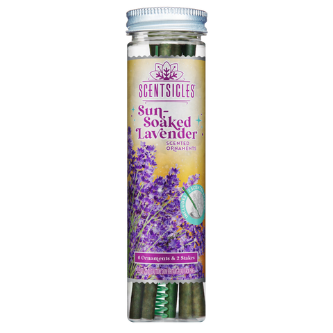 Scentsicles Scented Ornament Sticks, Sun Soaked Lavender, 6ct Bottle