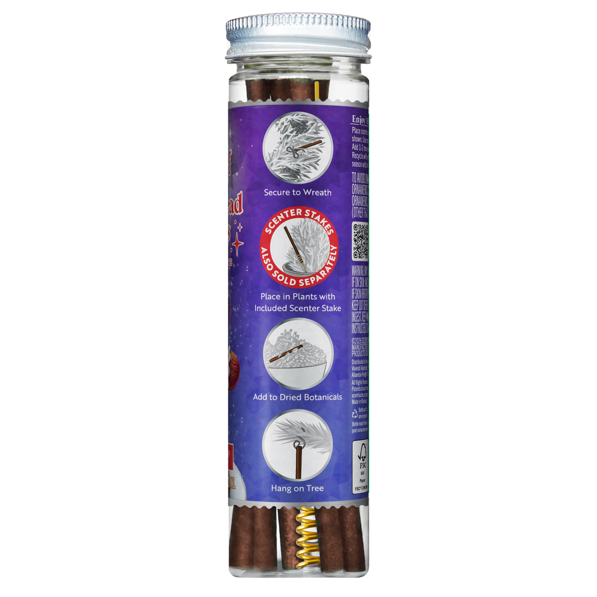 Scentsicles Scented Ornament Sticks, Gingerbread Dreams, 6ct Bottle