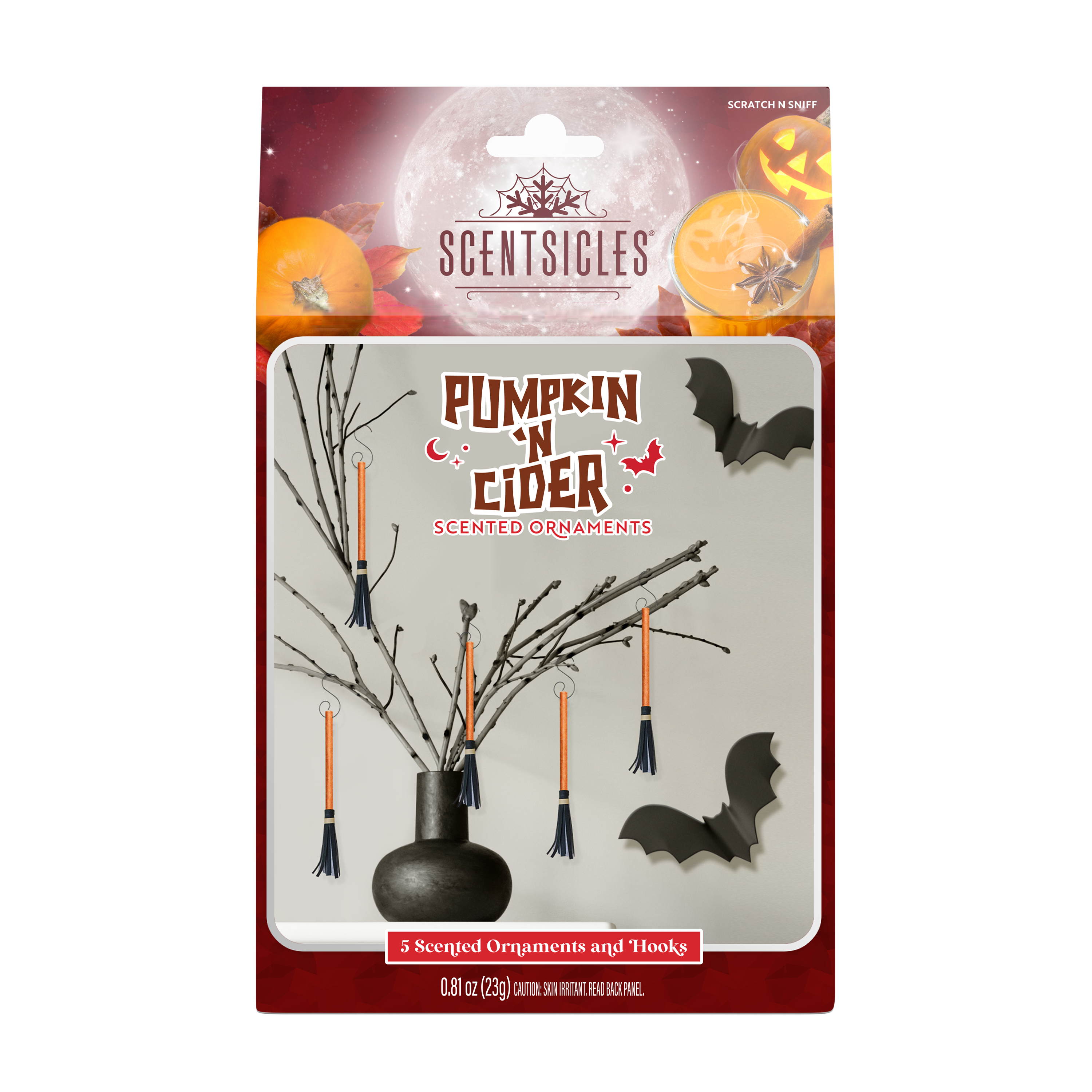 Scentsicles Pumpkin n Cider Brooms 5ct Pack