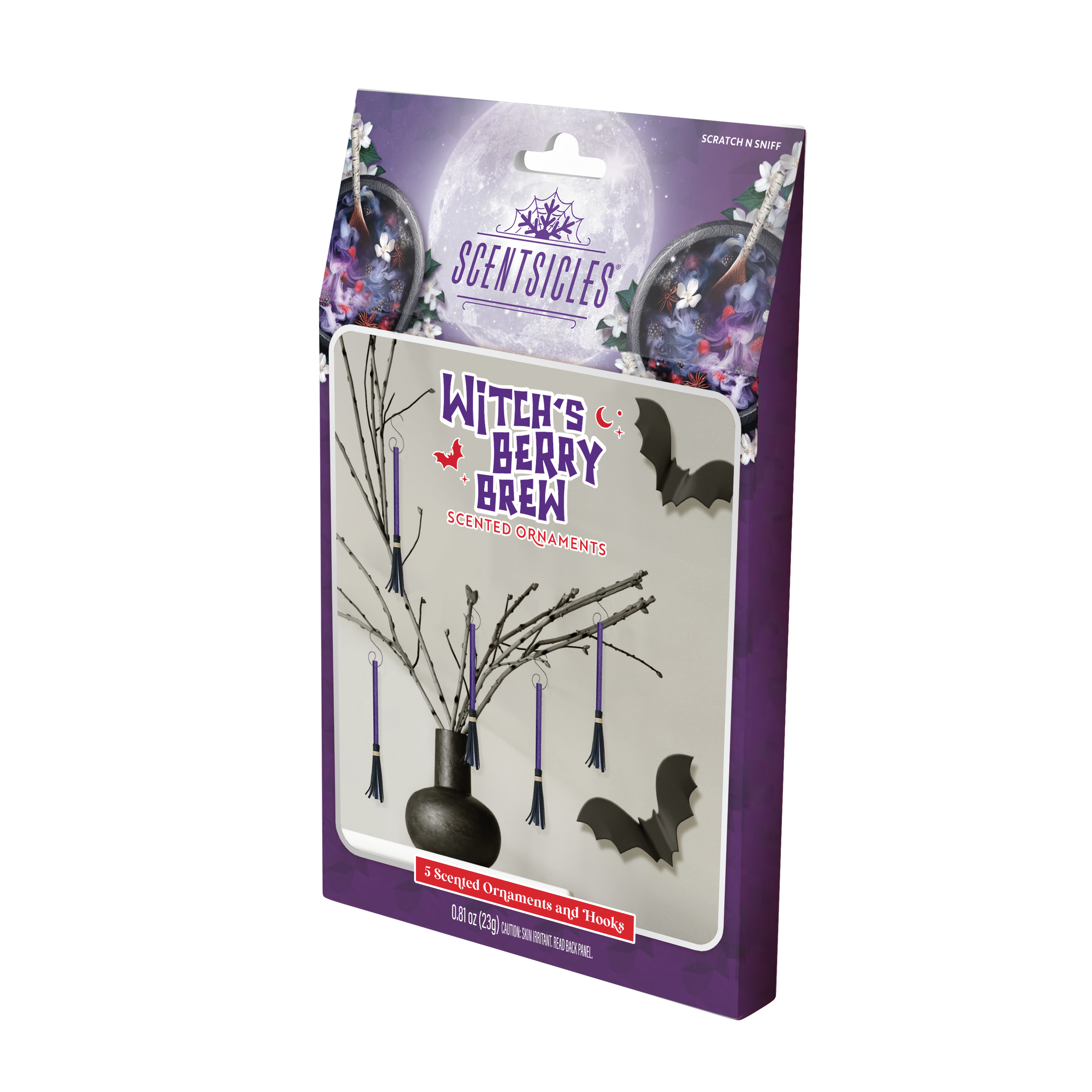 Scentsicles Witch's Berry Brew Brooms 5ct Pack