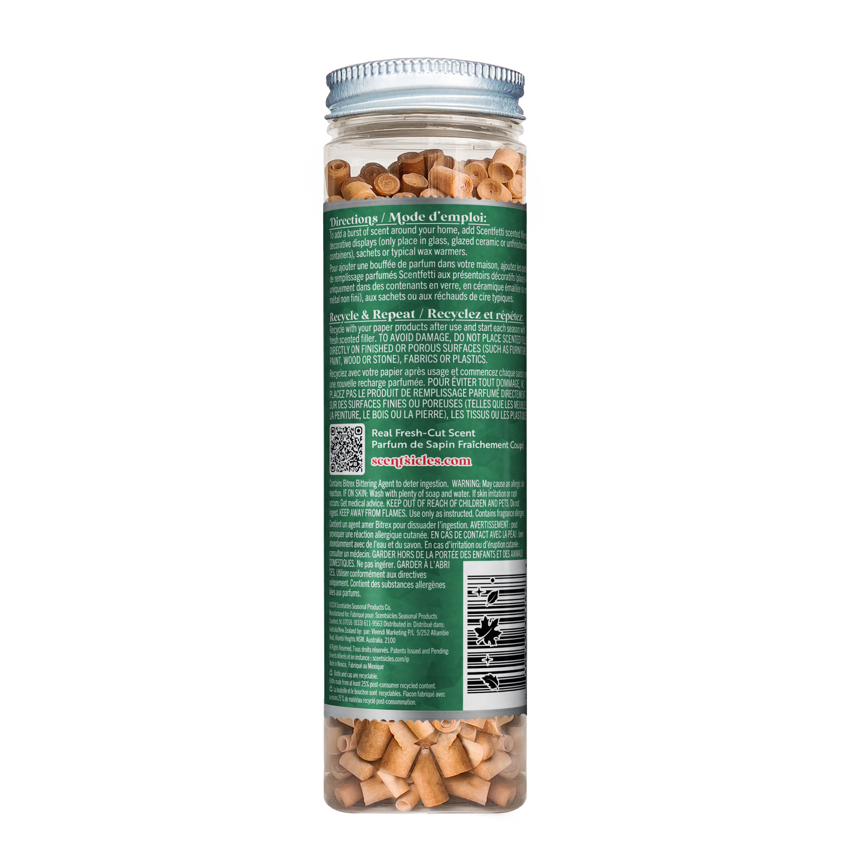 Scentsicles Scentfetti Scented Paper Filler, Autumn 'n Apples, 125g Bottle