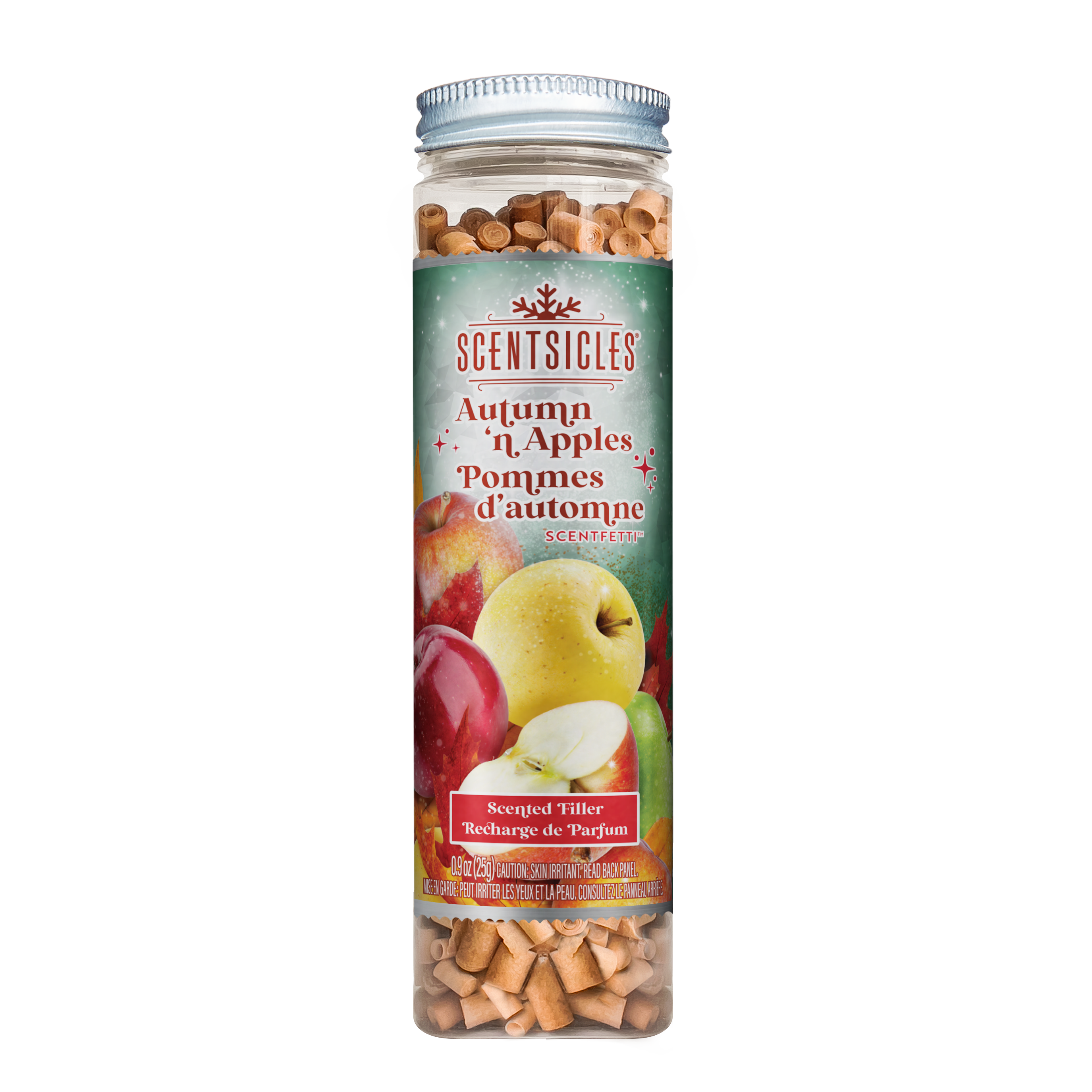Scentsicles Scentfetti Scented Paper Filler, Autumn 'n Apples, 125g Bottle