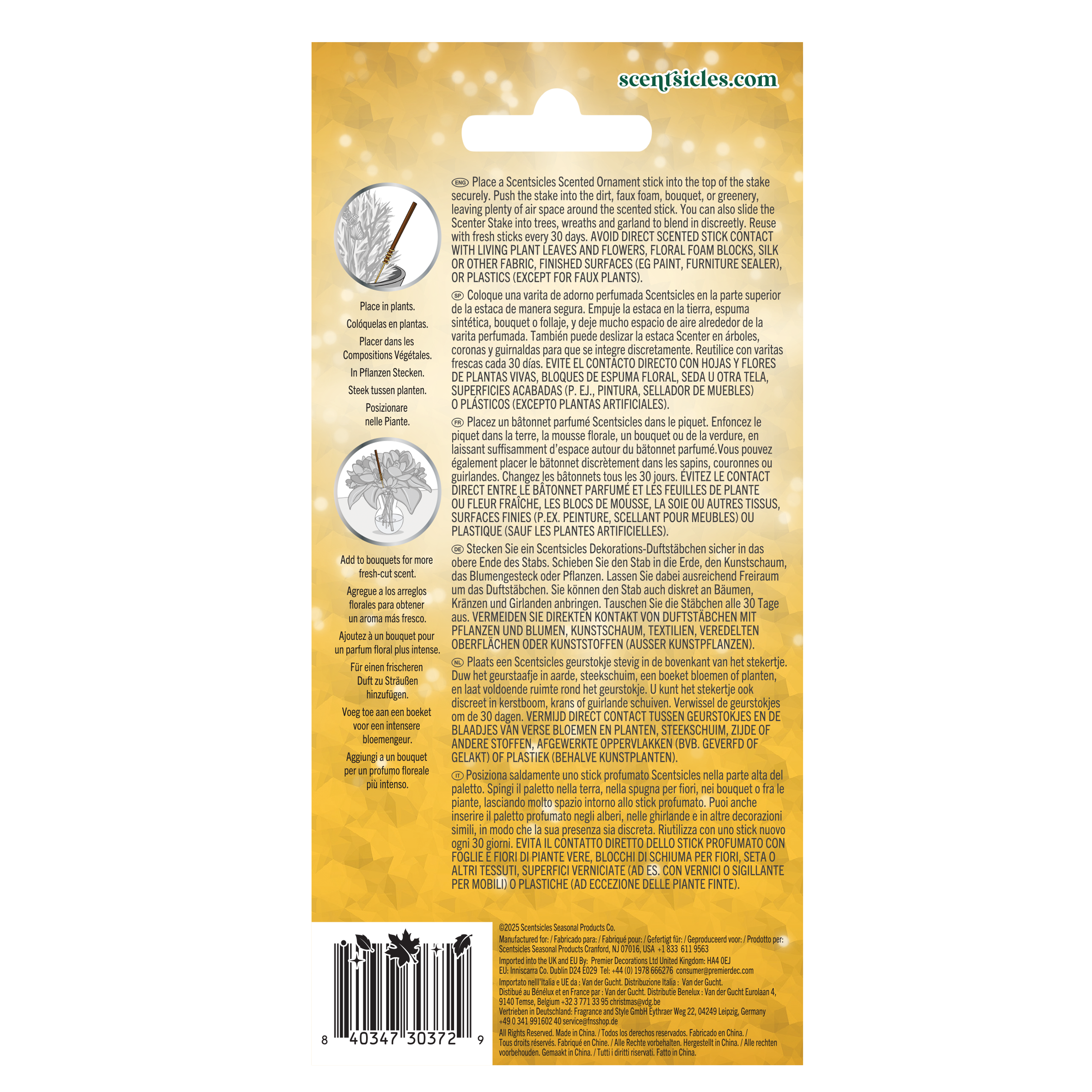 Scentsicles Gold Scenter Stakes