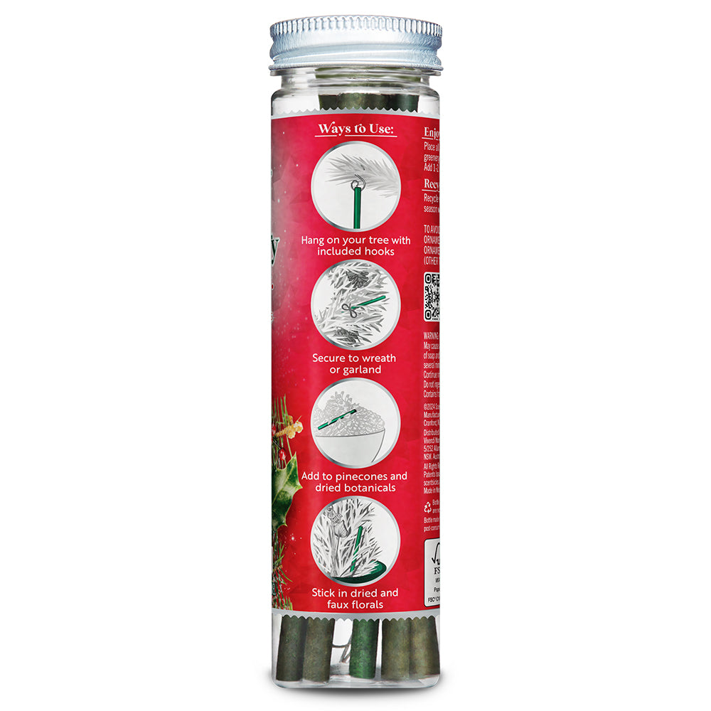 Scentsicles Scented Ornament Sticks, Snowberry Pine, 6ct Bottle